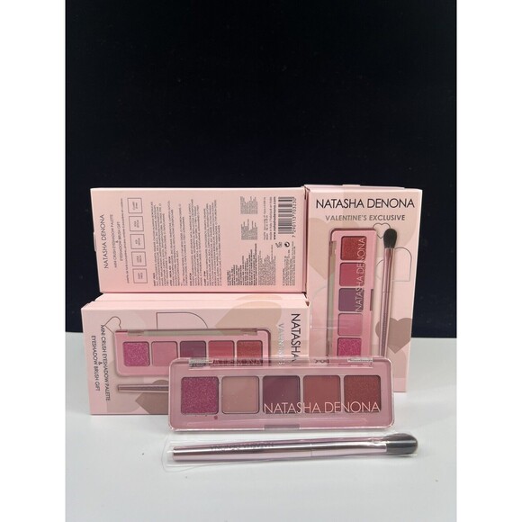 Natasha Denona Mini Crush Eyeshadow Palette Valentines Exclusive Brush Authentic - Picture 9 of 13